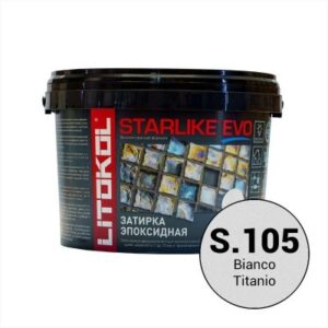 Эпоксидная фуга для затирки швов litokol starlike evo s.105 bianco titanio (5 кг.)