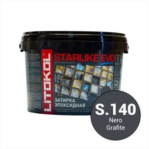 Эпоксидная фуга для затирки швов litokol starlike evo s.140 nero grafite (2,5 кг.)