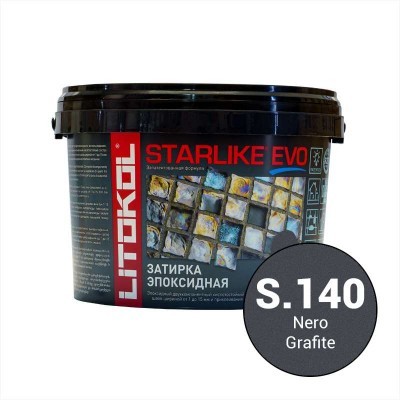 Эпоксидная фуга для затирки швов litokol starlike evo s.140 nero grafite 5 кг. Эпоксидная фуга для затирки швов litokol starlike evo s.140 nero grafite 5 кг.