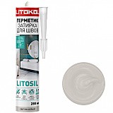 Санитарный силиконовый герметик litokol litosil Светло серый
