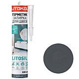 Санитарный силиконовый герметик litokol litosil Антрацит