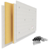 Панель звукоизол. с крепежом АкустикГипс basic 40х600х1200 мм #e4