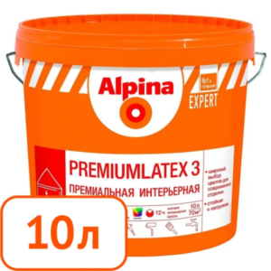 Краска alpina expert premiumlatex 3 b.1 интерьерная 10 л #q69