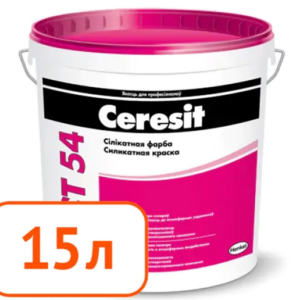 Краска ceresit ct 54 фасадная силикатная 15 л #q11