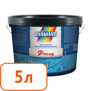 Краска акриловая diamant Фасад 5 л #q51