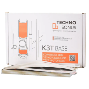 Комплект для звукоизоляции труб КЗТ base techno sonus #h4