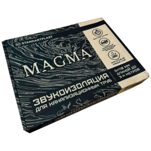 Комплект для звукоизоляции труб stp magma клеевая основа #h6