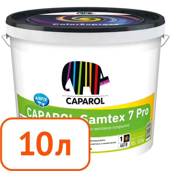 Краска caparol samtex 7 pro (В1) 10 л #q80 Краска caparol samtex 7 pro (В1) 10 л #q80