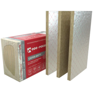 Теплоизоляция rockwool Сауна Баттс 50 мм (в пачке 4,8 м²)