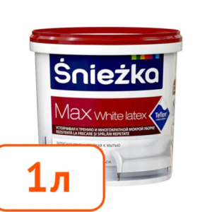 Краска sniezka max интерьерная латексная 1 л #q5