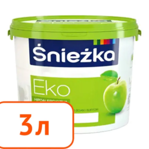 Краска sniezka eko интерьерная 3 л #q2