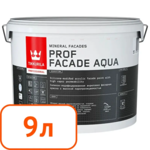Краска фасадная tikkurila prof facade aqua База mra Глубокоматовая 9 л #q90