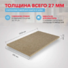 Минеральная вата rockwool Акустик Ультратонкий 27 мм (в пачке 7,2 м²)