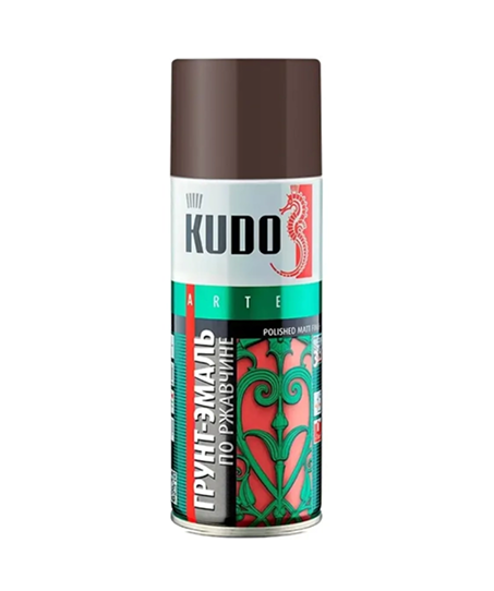 Грунт эмаль по ржавчине kudo ku 318017 ral 8017 Шоколадная 520 мл #em4 Грунт эмаль по ржавчине kudo ku 318017 ral 8017 Шоколадная 520 мл #em4