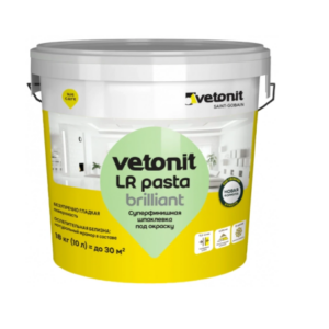 Шпатлевка суперфинишная weber vetonit lr pasta brilliant 18 кг #sptk17