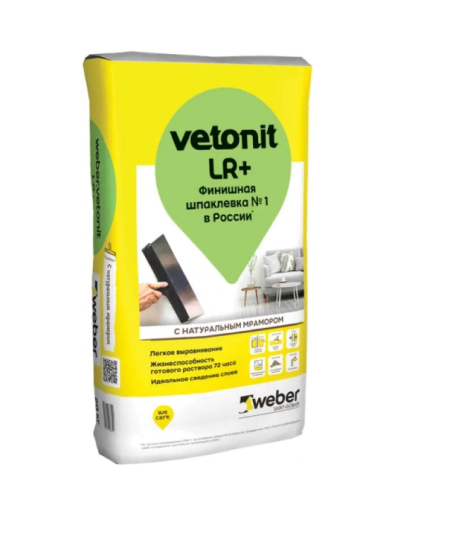 Шпатлевка vetonit lr+ Финишная 20 кг #sptk 18 Шпатлевка vetonit lr+ Финишная 20 кг #sptk 18