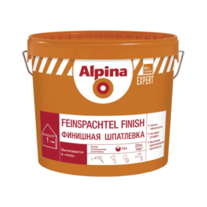 Шпатлевка alpina expert feinspachtel finish акриловая 15 кг #sptk32