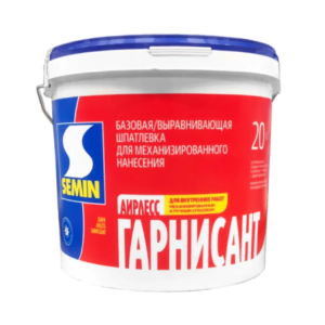 Шпатлёвка semin airless garnissant (синяя крышка) 20 кг #sptk40