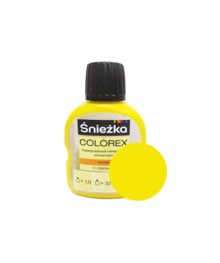 Колер sniezka colorex №11 лимонный 100 мл #color1 Колер sniezka colorex №11 лимонный 100 мл #color1