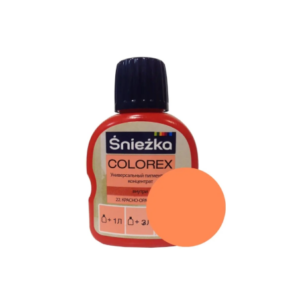 Колер sniezka colorex №22 красно оранжевый 100 мл #color6
