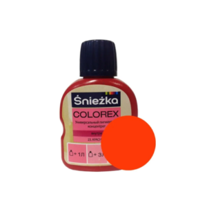 Колер sniezka colorex №23 красный 100 мл #color 7