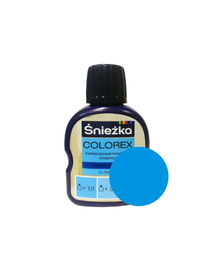 Колер sniezka colorex №51 голубой 100 мл #color15 Колер sniezka colorex №51 голубой 100 мл #color15