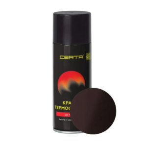 Эмаль аэрозольная термостойкая Certa Premium RAL 8017 (коричневый) 520 мл #aek9
