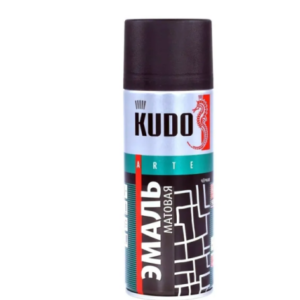 Эмаль аэрозольная универсальная kudo ral 9005 (черный матовый) 520 мл, ku 1102 #aek18