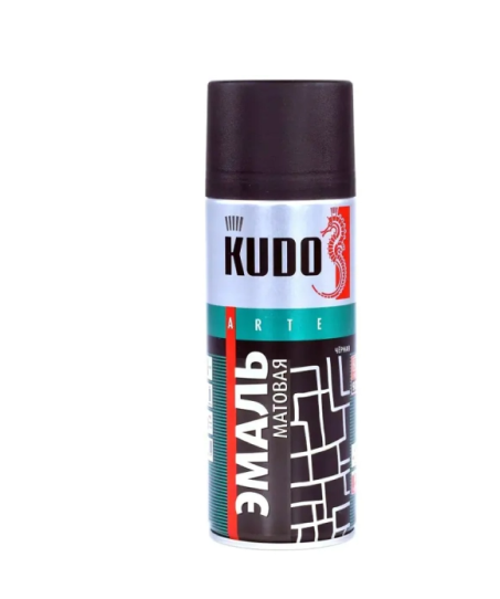 Эмаль аэрозольная универсальная kudo ral 9005 (черный матовый) 520 мл, ku 1102 #aek18 Эмаль аэрозольная универсальная kudo ral 9005 (черный матовый) 520 мл, ku 1102 #aek18