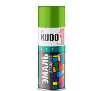 Эмаль аэрозольная универсальная kudo ral 6018 (салатовый) 520 мл, ku 10088 #aek22