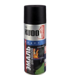 Эмаль аэрозольная термостойкая для мангалов kudo (черный) 520 мл, ku 5122 #aek42