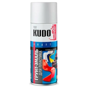 Грунт эмаль для пластика акриловая kudo ral 9003 (белый) 520 мл, ku 6003 #aek47
