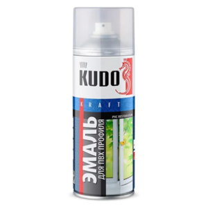 Эмаль аэрозольная для ПВХ профиля kudo (белый) 520 мл, ku 6101 #aek48