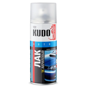 Лак акриловый kudo (прозрачный) 520 мл ku 9010 #aek50