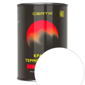 Эмаль термостойкая certa standart ral 9003 белая 0,8 кг #em90