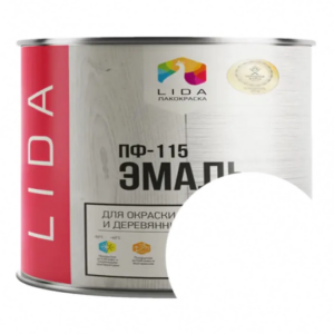 Эмаль ПФ 115 lida белая 2 л #em29