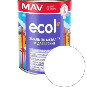 Эмаль ecol ПФ 115 mav белая 1 л #em5