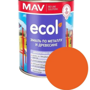 Эмаль ecol ПФ 115 mav оранжевая 1 л #em20