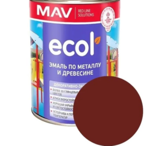 Эмаль ecol ПФ 115 mav вишневая 1 л #em13