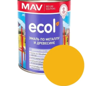 Эмаль ecol ПФ 115 mav желтая 1 л #em19