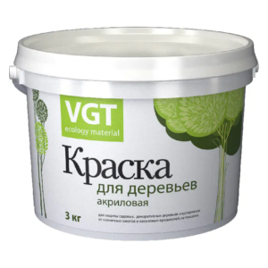 Краска для деревьев vgt акриловая ВД АК 1180 3 кг #q137