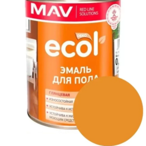 Эмаль для пола ecol ПФ 266 mav желто коричневая 1 л #em40