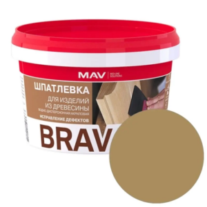 Шпатлевка готовая mav brava profi 1 по дереву Дуб 0,7 кг #sptk59