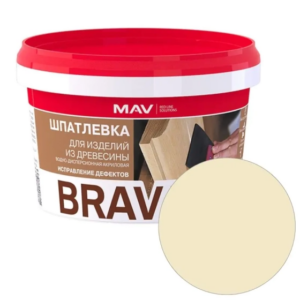 Шпатлевка готовая mav brava profi 1 по дереву Ель 0,7 кг #sptk56