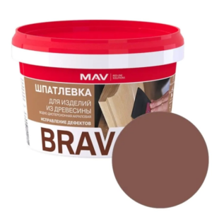 Шпатлевка готовая mav brava profi 1 по дереву Махагон 0,7 кг #sptk62