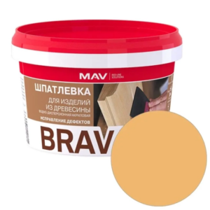 Шпатлевка готовая mav brava profi 1 по дереву Сосна 0,7 кг #sptk58