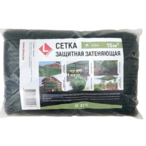 Сетка защитная затеняющая фасадная lihtar 35% 3x5 м