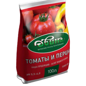 Грунт питательный торфяной Двина Томаты и перцы (ph 5,5 – 6,0) 100 л